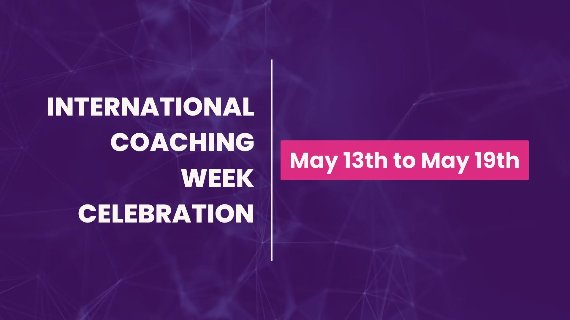 International Coaching week