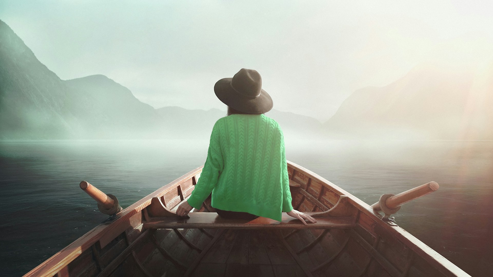 Woman on boat