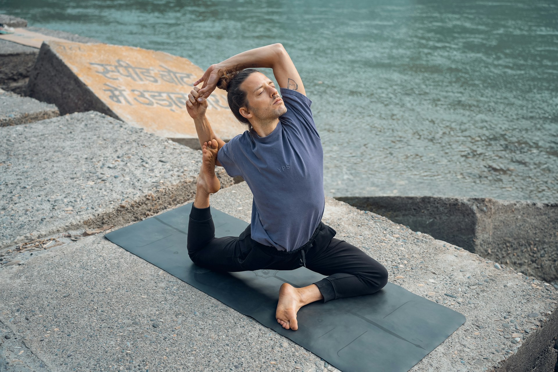 Yoga Mat by Water